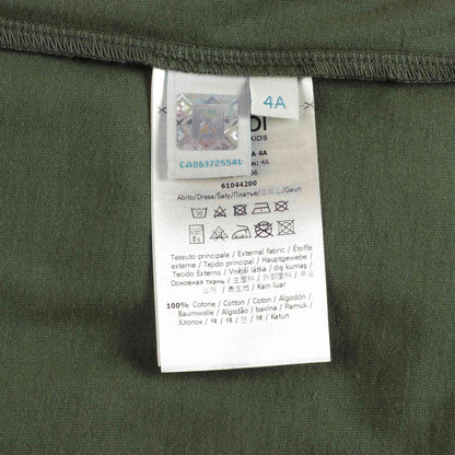 Girls Green Pocket Dress