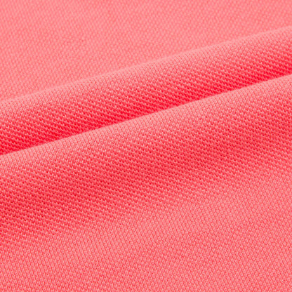 Boys Bright Coral Pink Cotton Polo Shirt