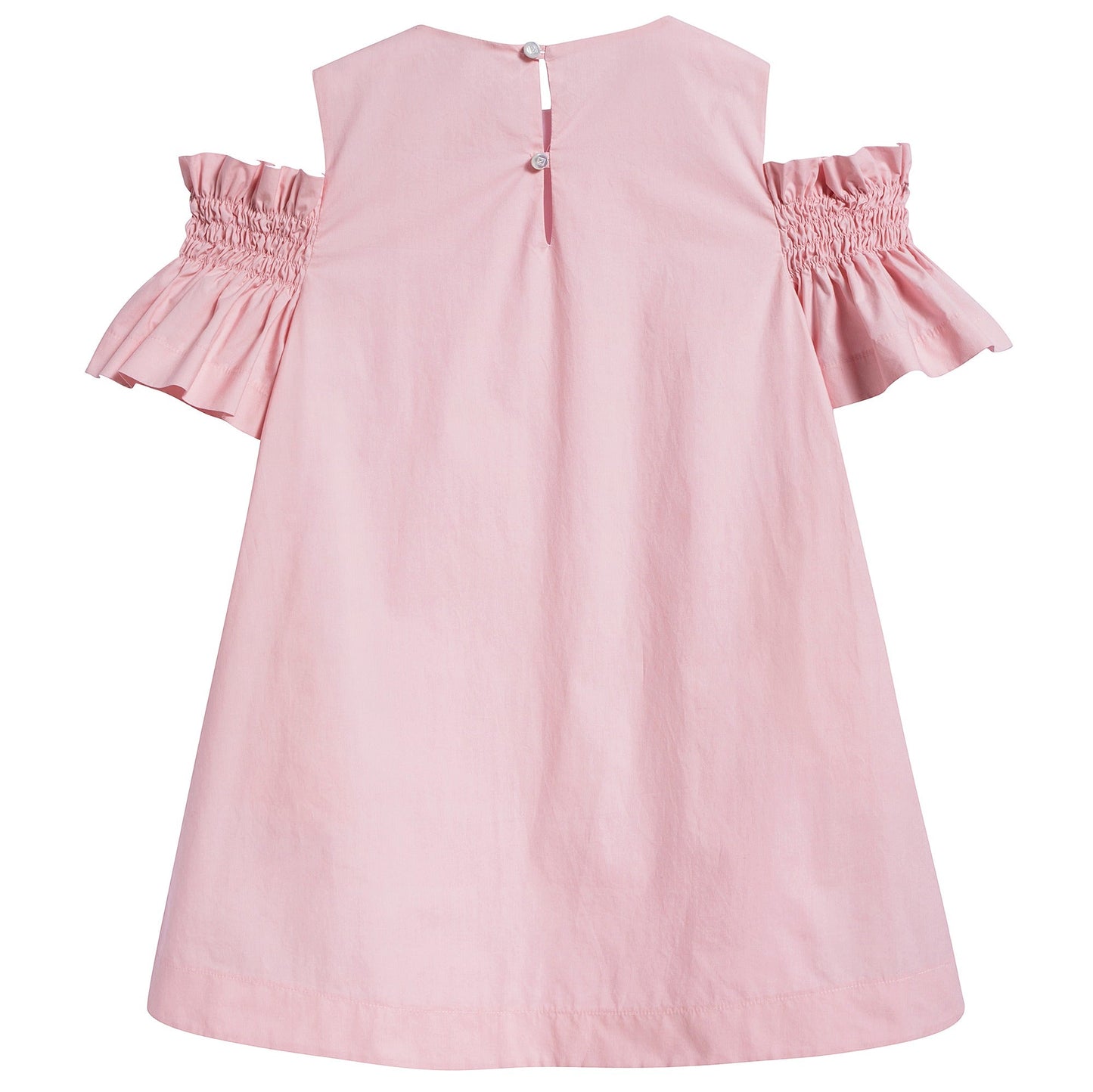 Girls Pink Cotton Dress