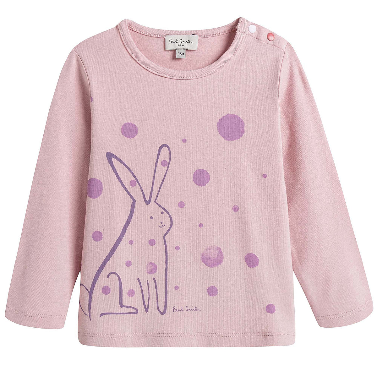 Baby Girls Pink Fancy Printed Trims T-Shirt
