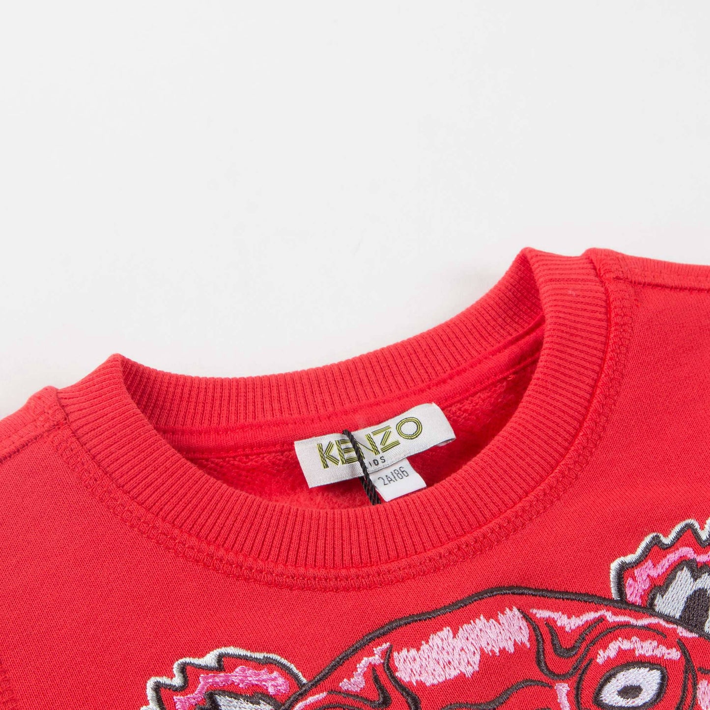 Girls Red Tiger Printed Sweatshirt