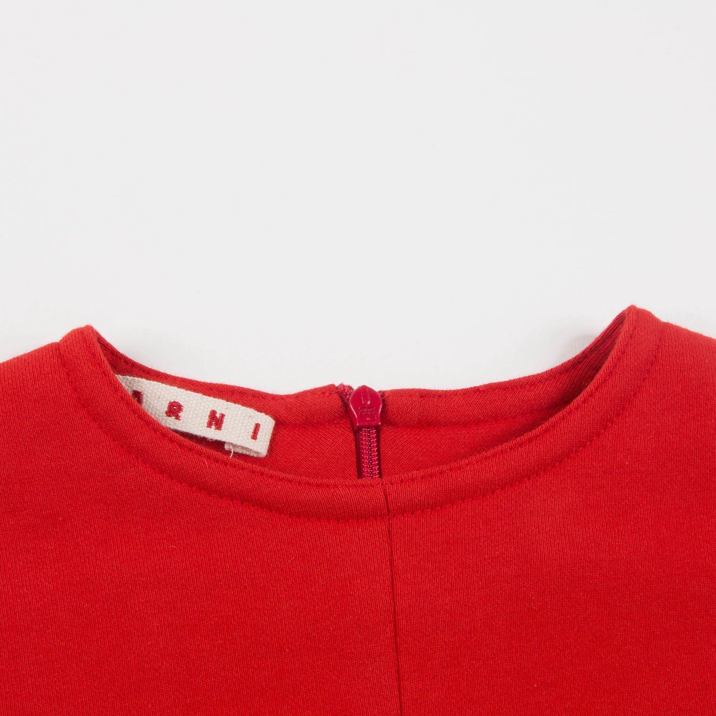 Girls Flame Red Cotton Sweater