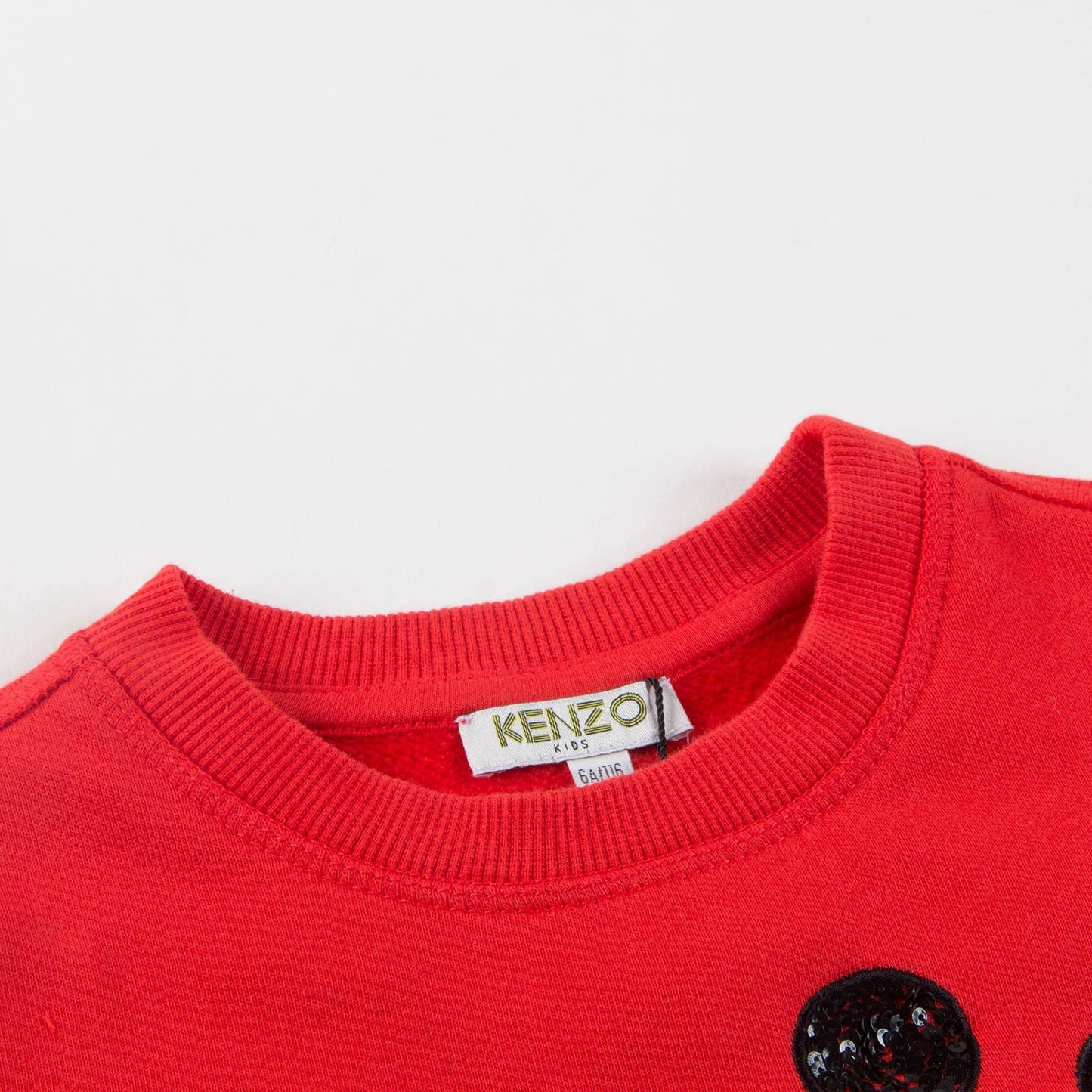Girls Red & Pink Logo Cotton Sweatshirt