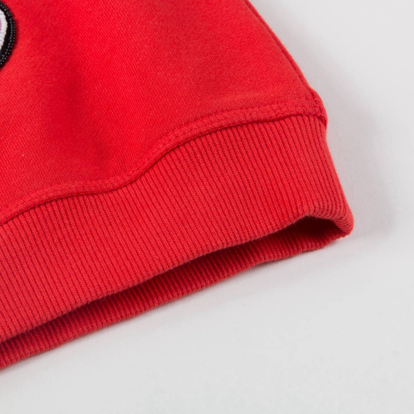 Girls Red & Pink Logo Cotton Sweatshirt