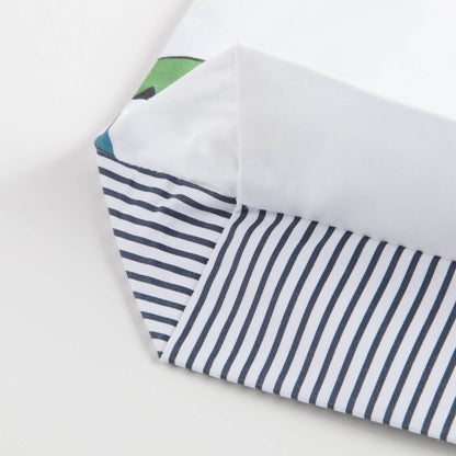 White Cotton Bag With House