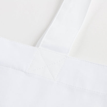 White Cotton Bag With House