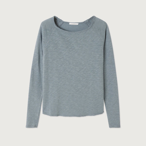 T-SHIRT DROIT ML COL BATEAU