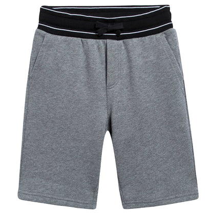 Boys Grey Logo Joggers