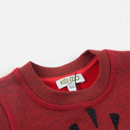 Girls Red Tiger Printed Dress