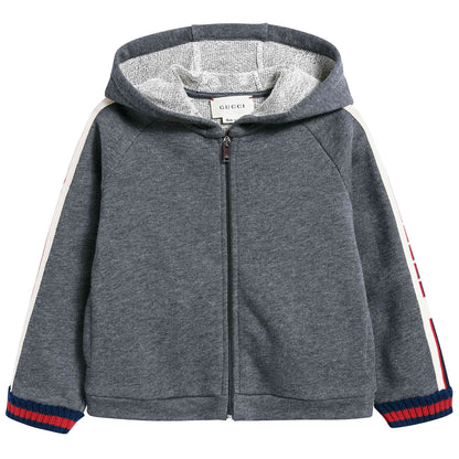 Baby Boys Grey Cotton Cardigan