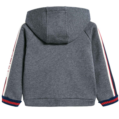 Baby Boys Grey Cotton Cardigan