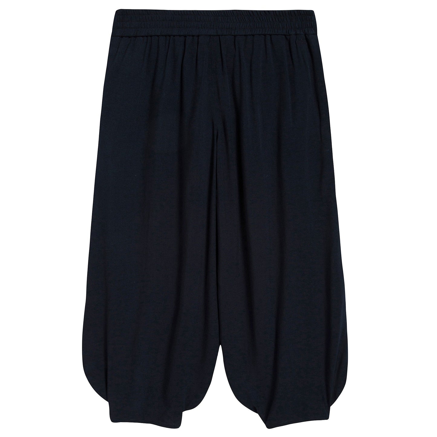 Girls Black Wide-Legged Trousers