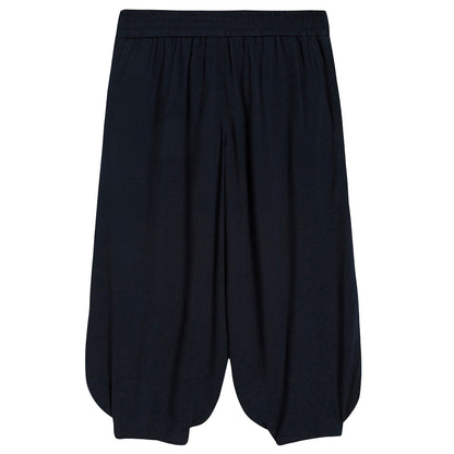 Girls Black Wide-Legged Trousers
