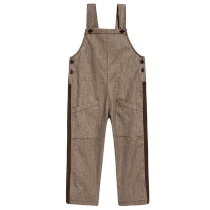 Boys & Girls Sand Woven Dungaree