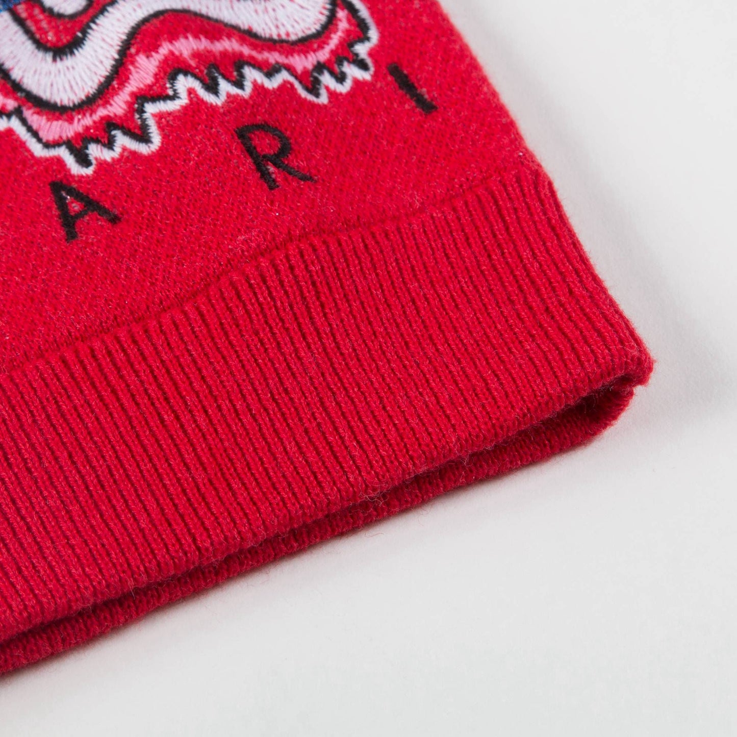 Girls Red Tiger Printed & Logo Sweater