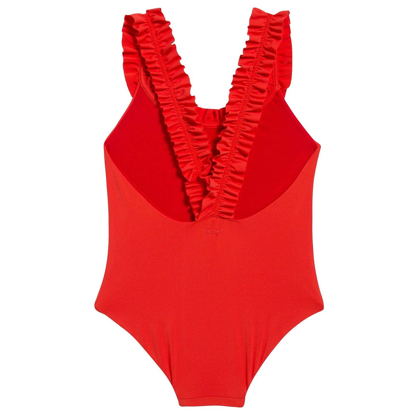 Girls Dark Orange Bathing Suit