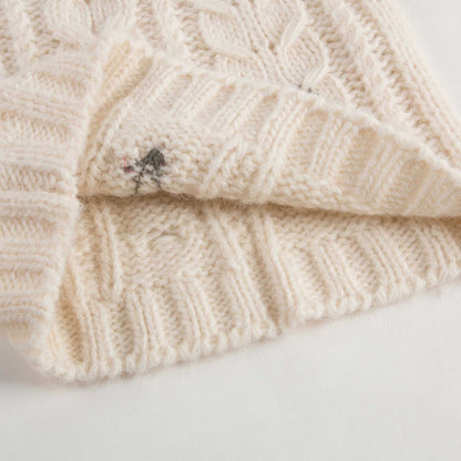 Baby Girls Lvory Embroidered Wool Blend Sweater