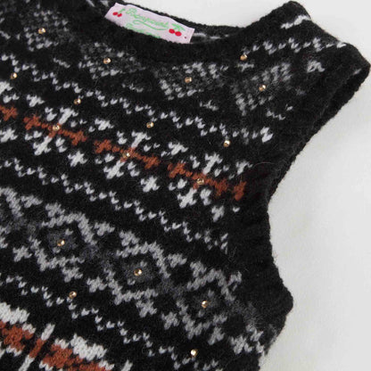 Girls Black & Grey Slip Overs