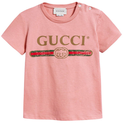 Baby Girls Pink Logo T-shirt