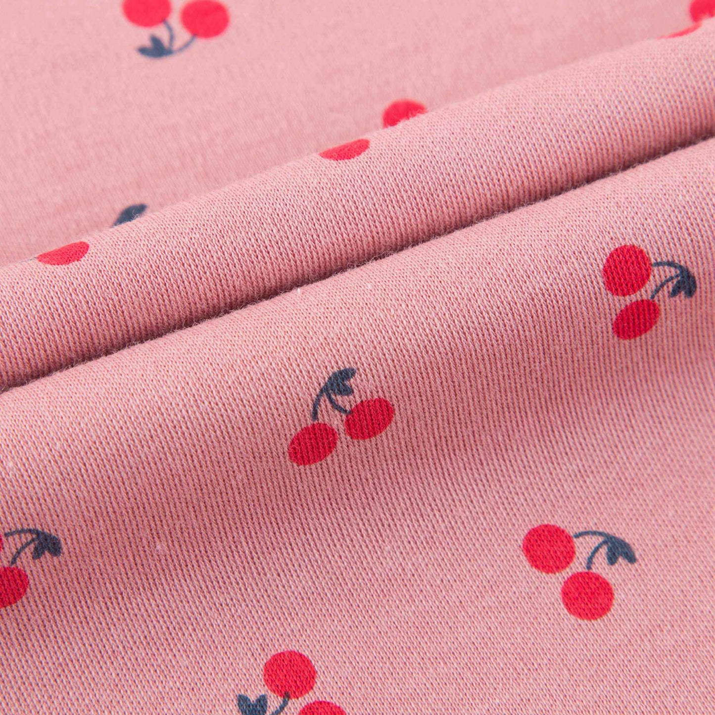 Baby Girls Pink Cherry Cotton T-shirt