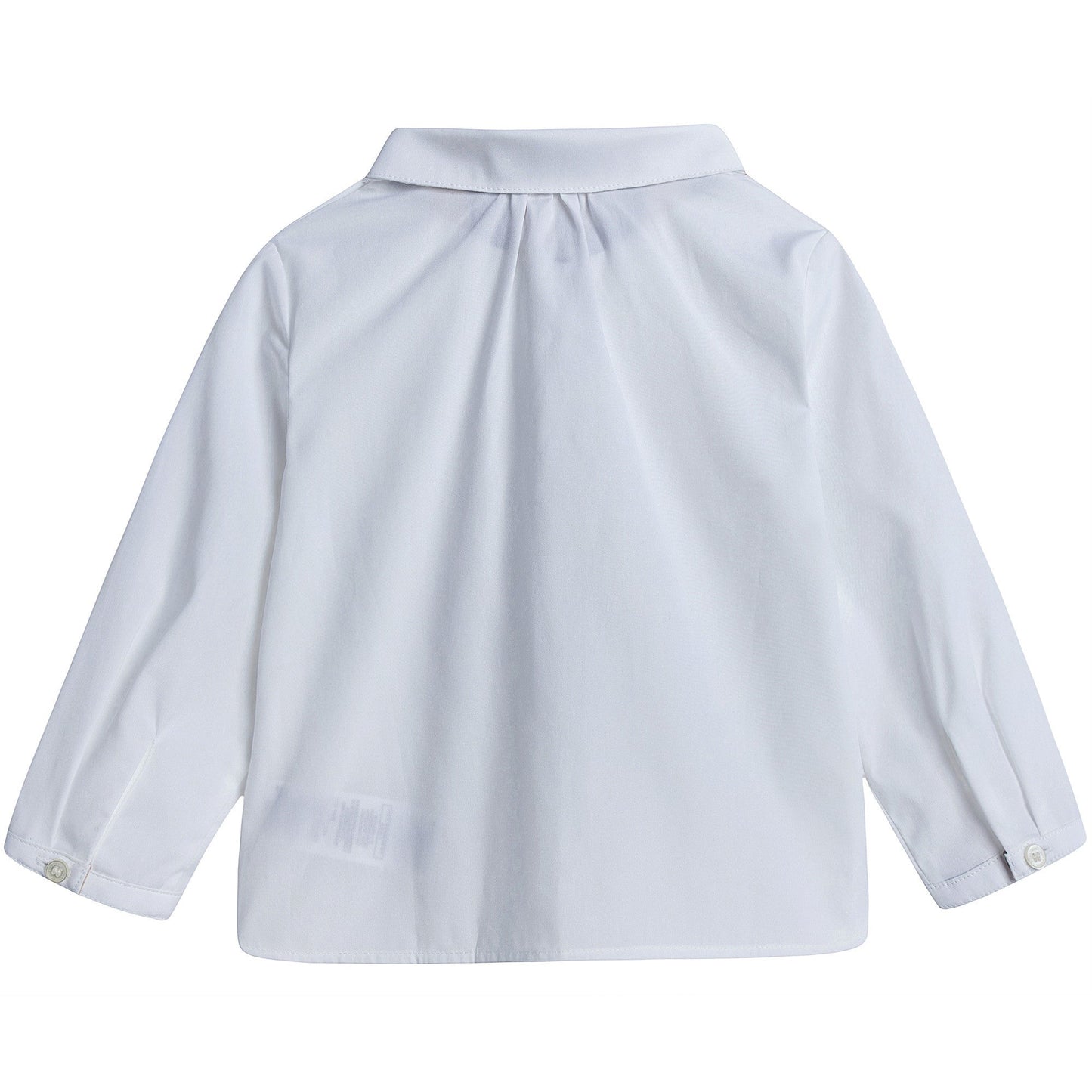 Baby Girls White Blouse with Check Cuffs