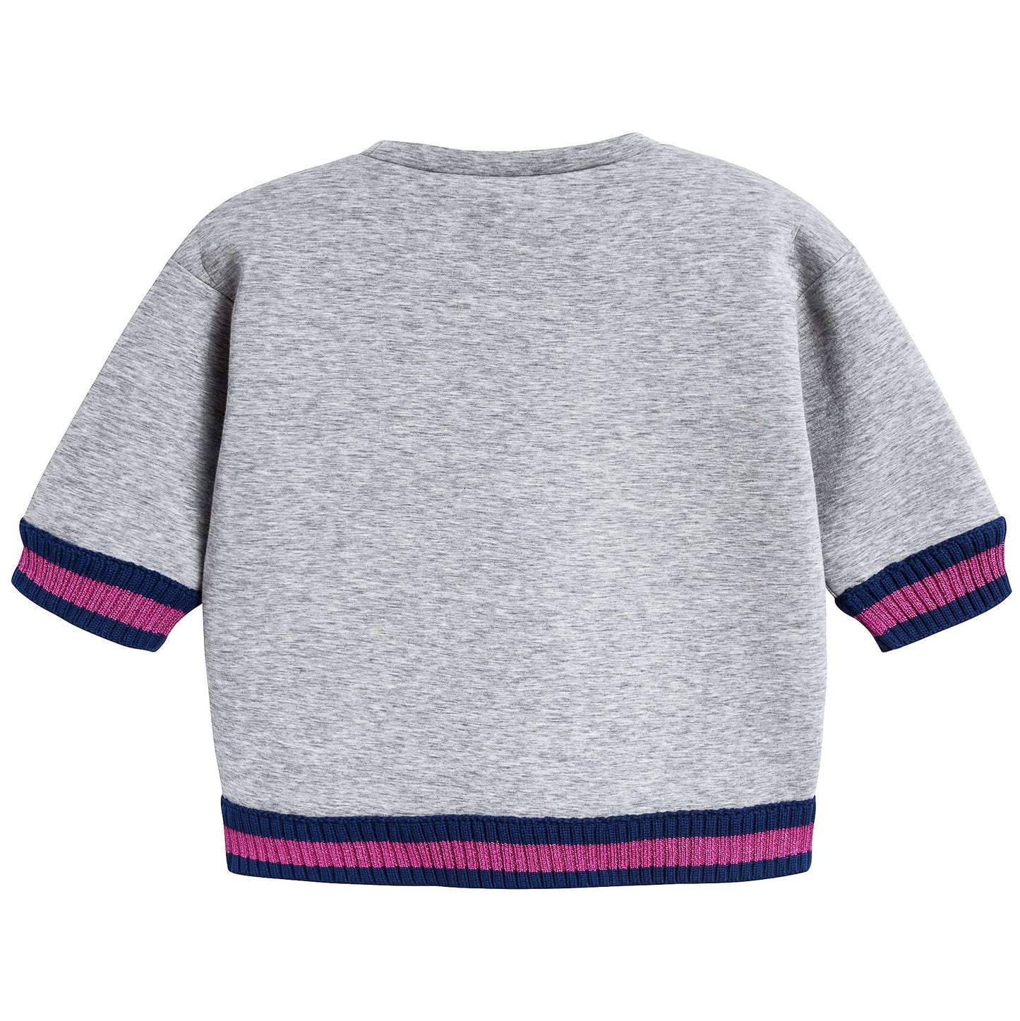 Girls Light Grey Yourself Sweatshirt
