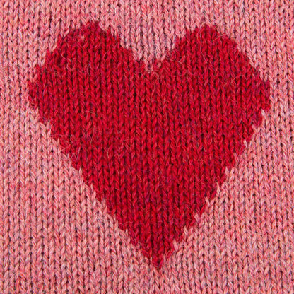 Baby Rose Pink ' I Heart ' Alpaca Hooded Sweater