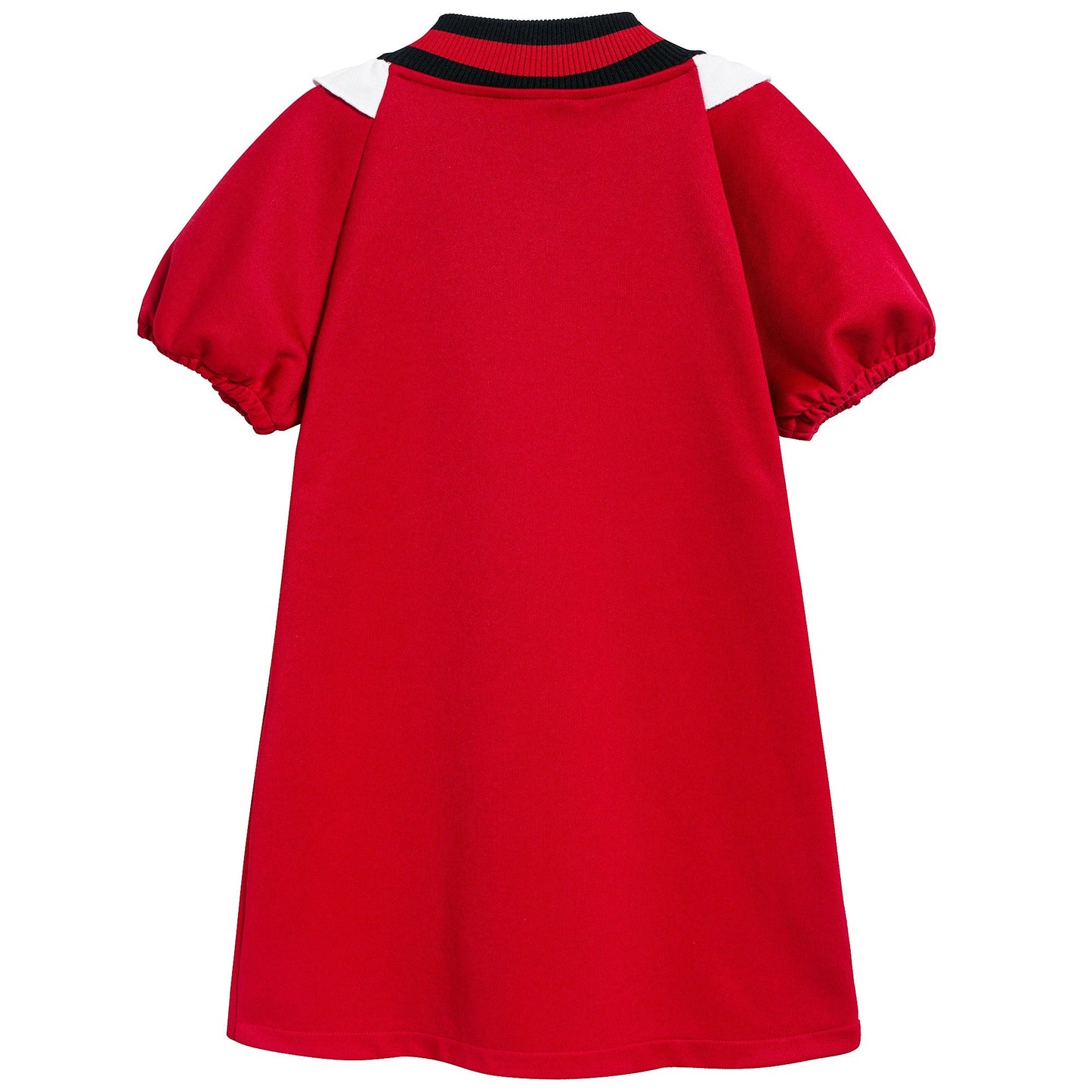 Girls Live Red & White Cotton Dress