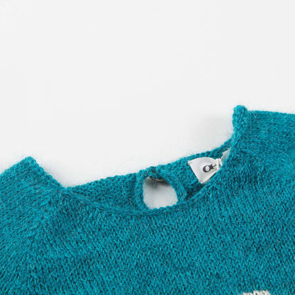Baby Bay Blue Bunny Alpaca  Sweater