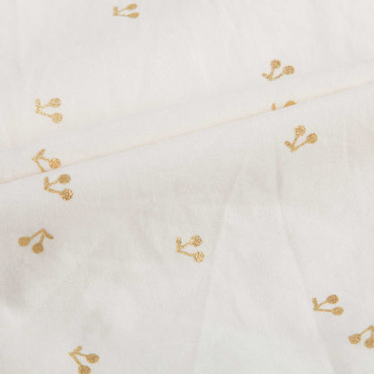 Baby Girls White With Gold Cherry Blouse