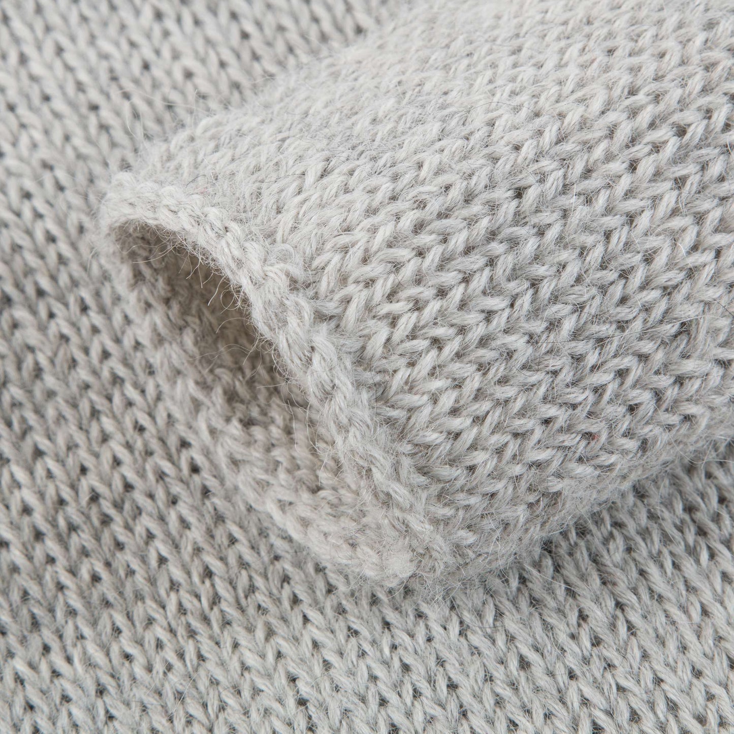 Baby Light Grey Alpaga Wool Monster Sweater