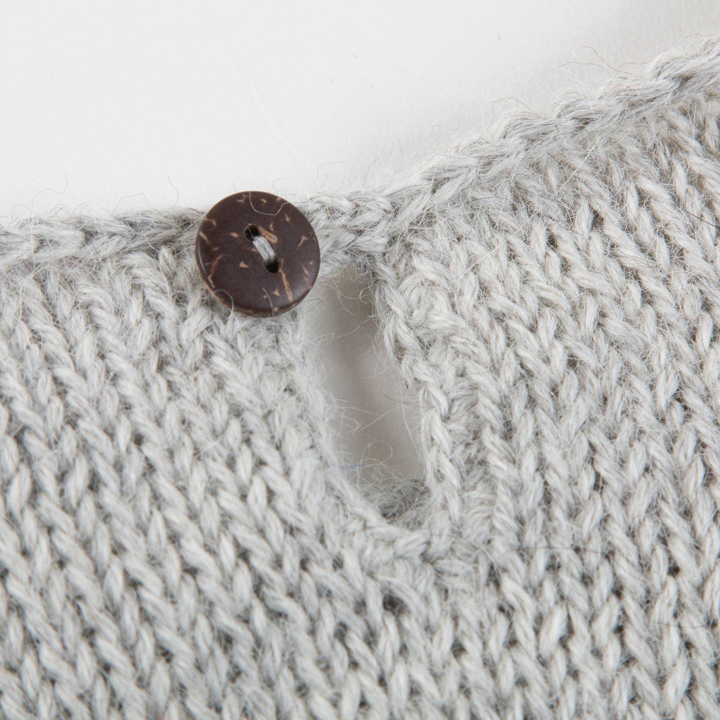 Baby Light Grey Alpaga Wool Monster Sweater
