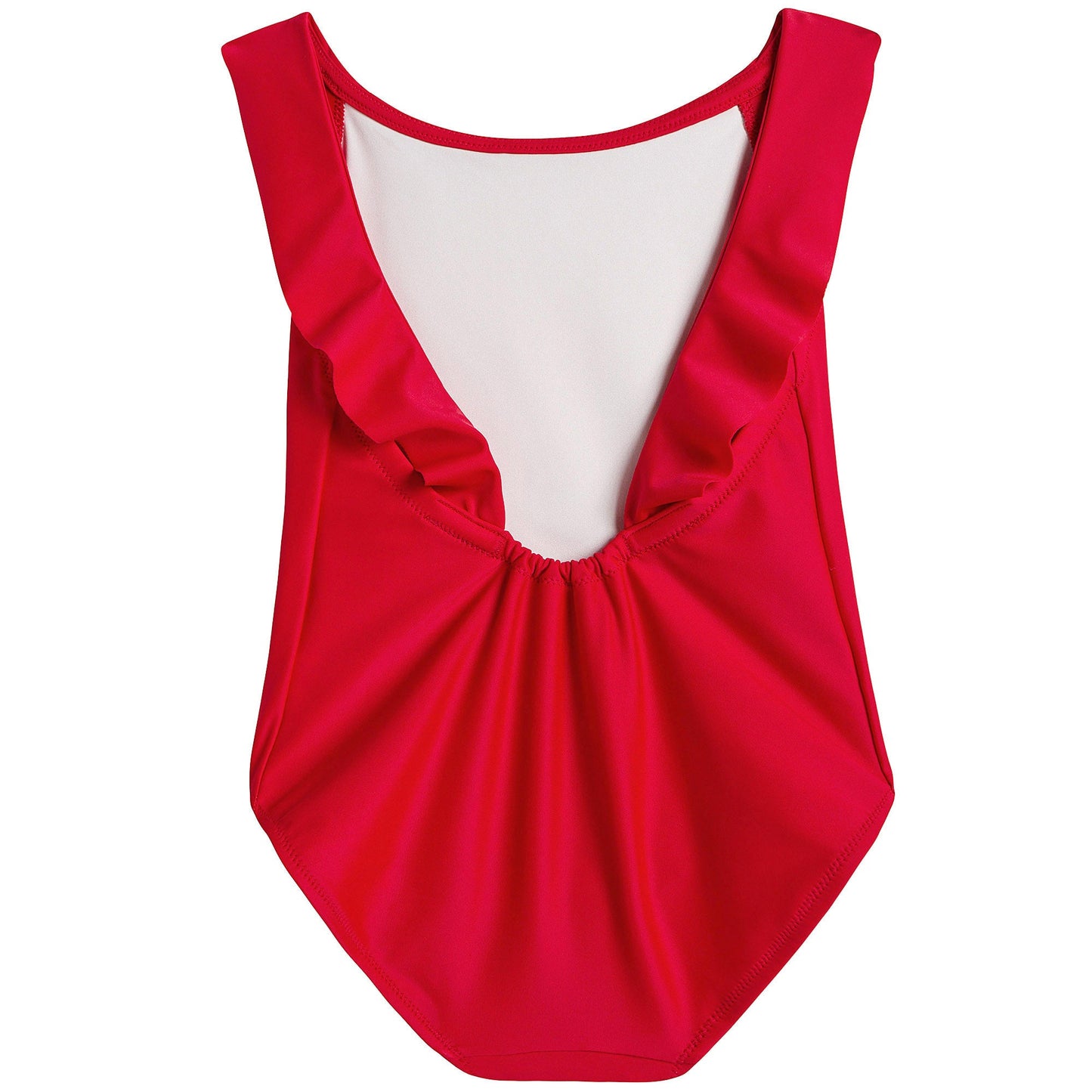 Girls Poppy Red  Swimwear