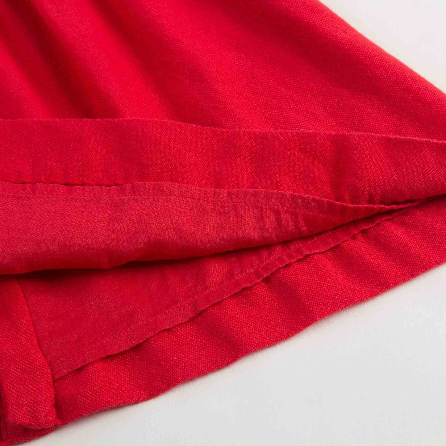 Baby Girls Red Embroidered Dresses