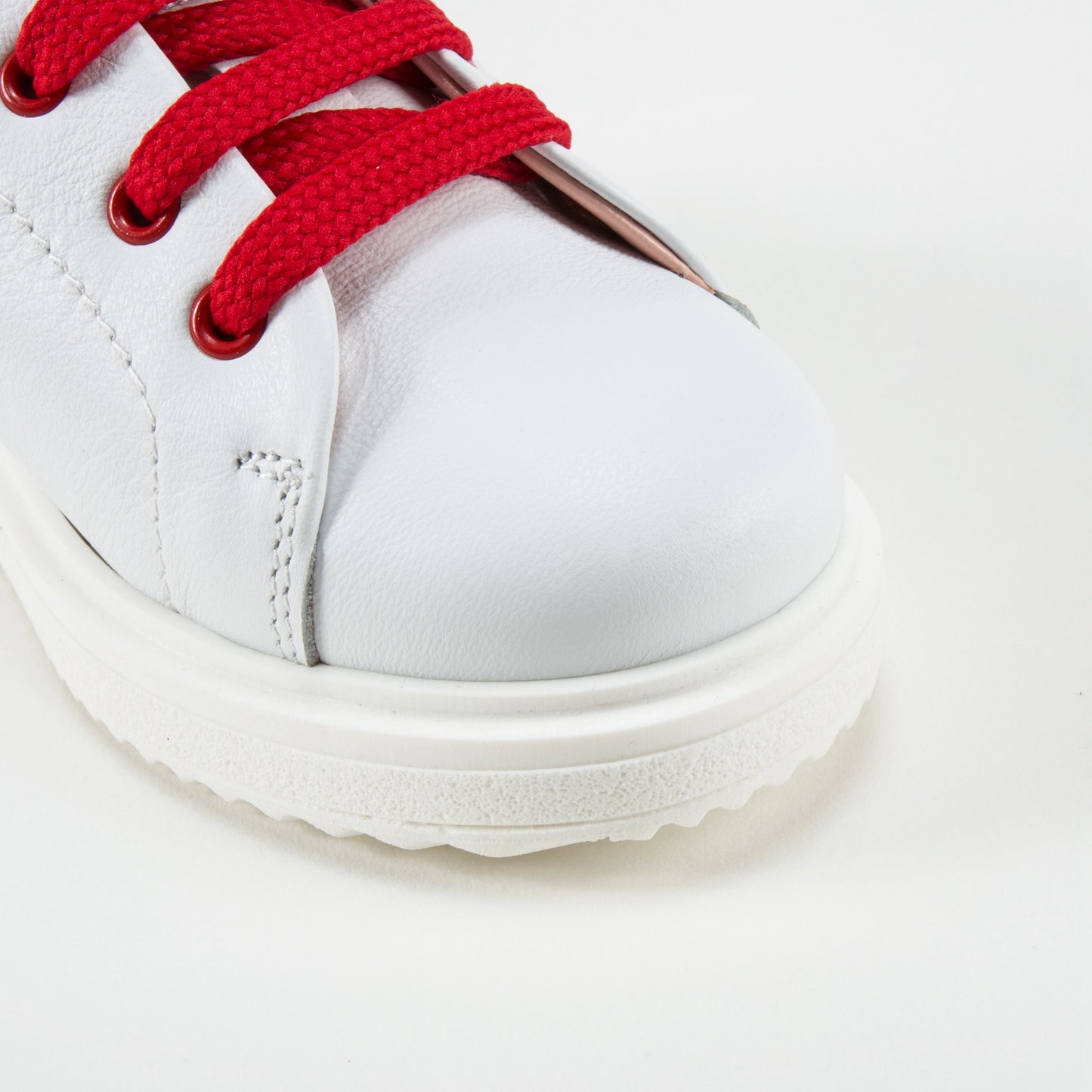 Girls White Leather Sandal Sneakers