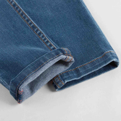 Girls Blue Tight Cotton Jeans