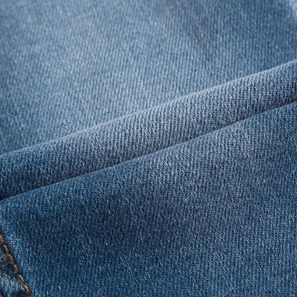 Girls Blue Tight Cotton Jeans