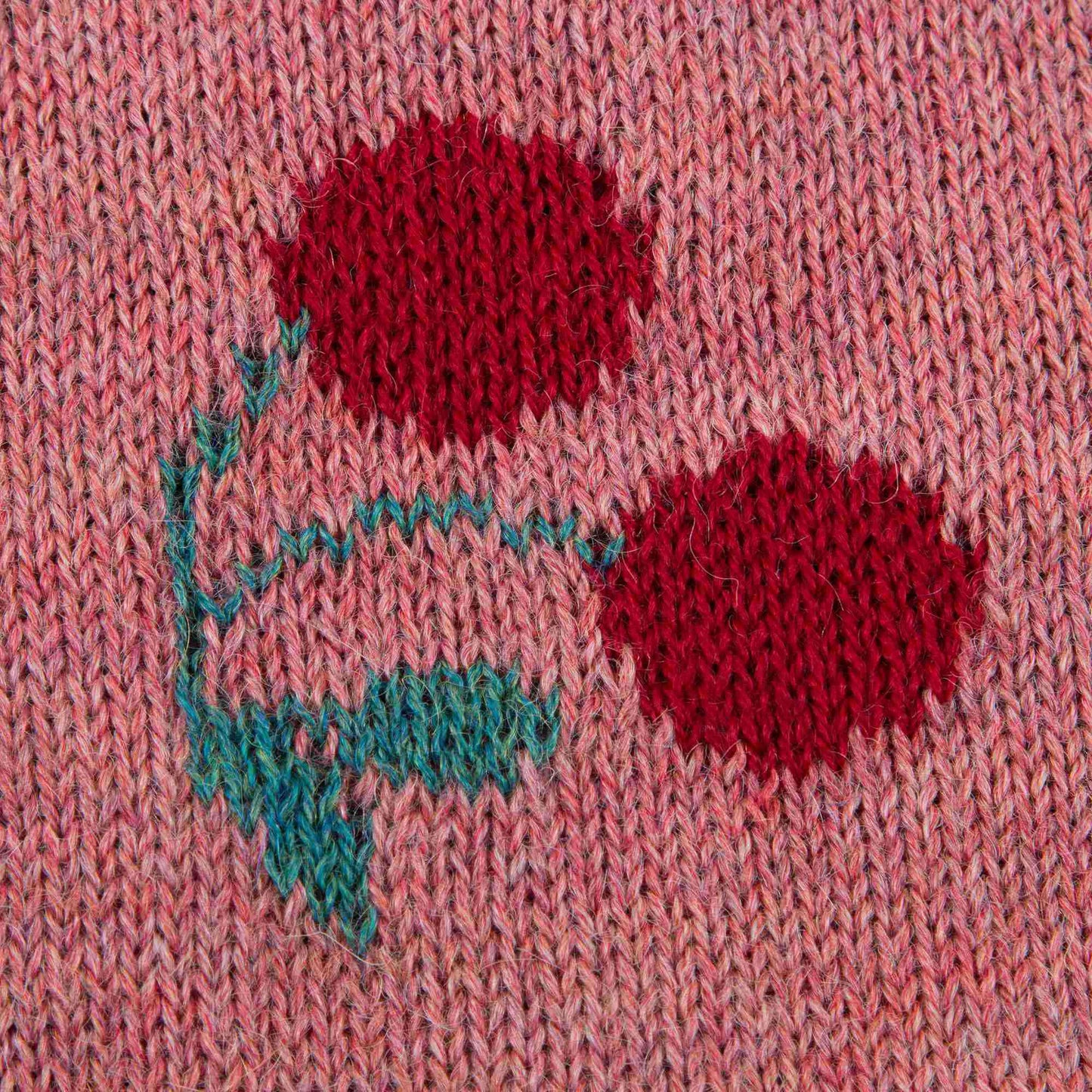 Baby Rose Pink Cherry Alpaca Wool Tank Romper