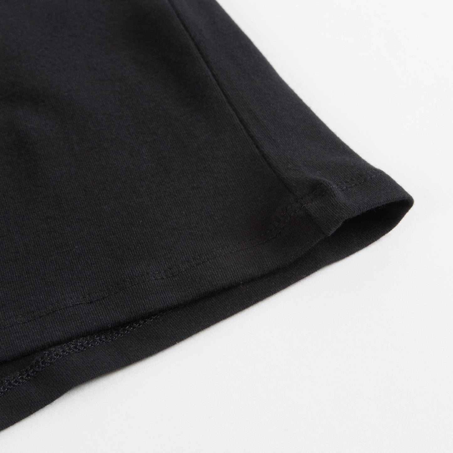 Girls Black Cotton T-shirt
