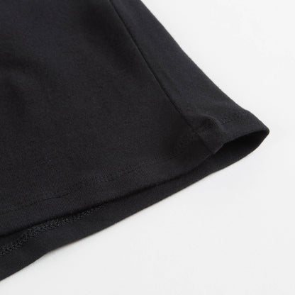 Girls Black Cotton T-shirt