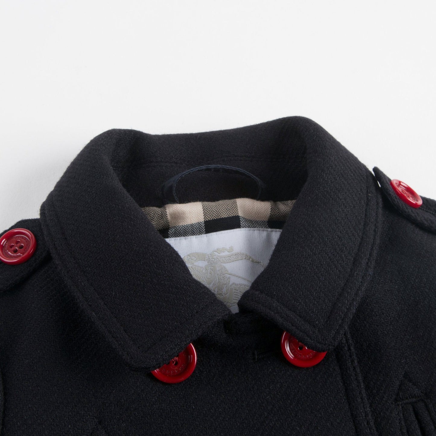Baby Navy Blue Wool Coat