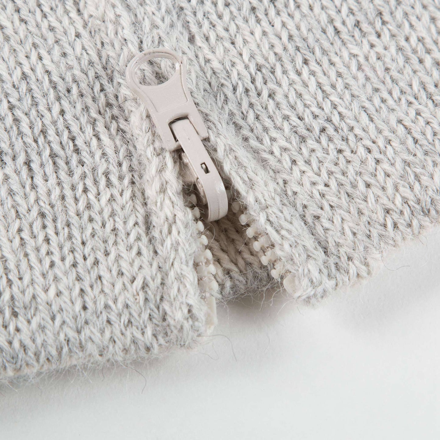 Baby Light Grey Rainbow Alpaca Hooded Sweater