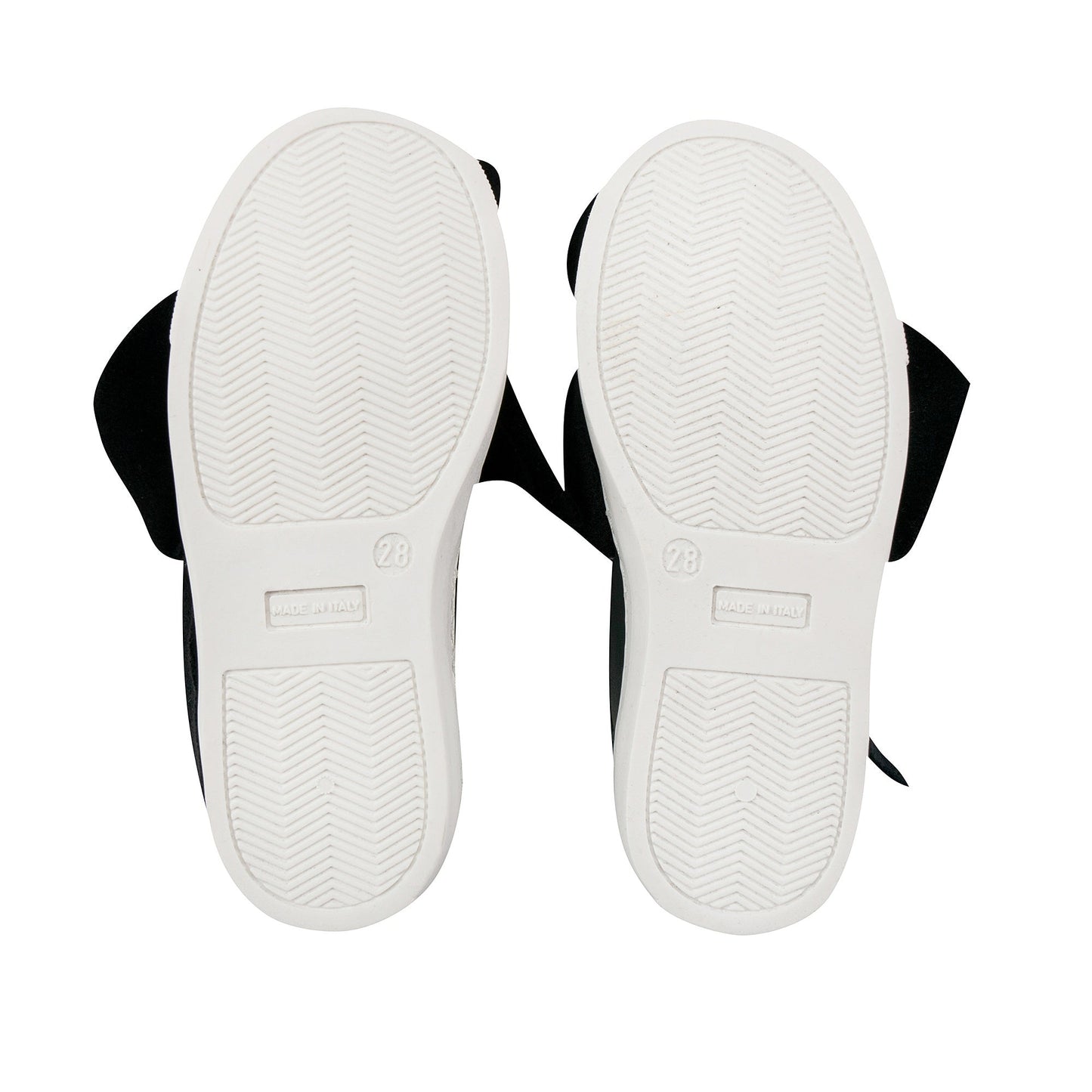 Girls Black Logo Trainers With Ruffle