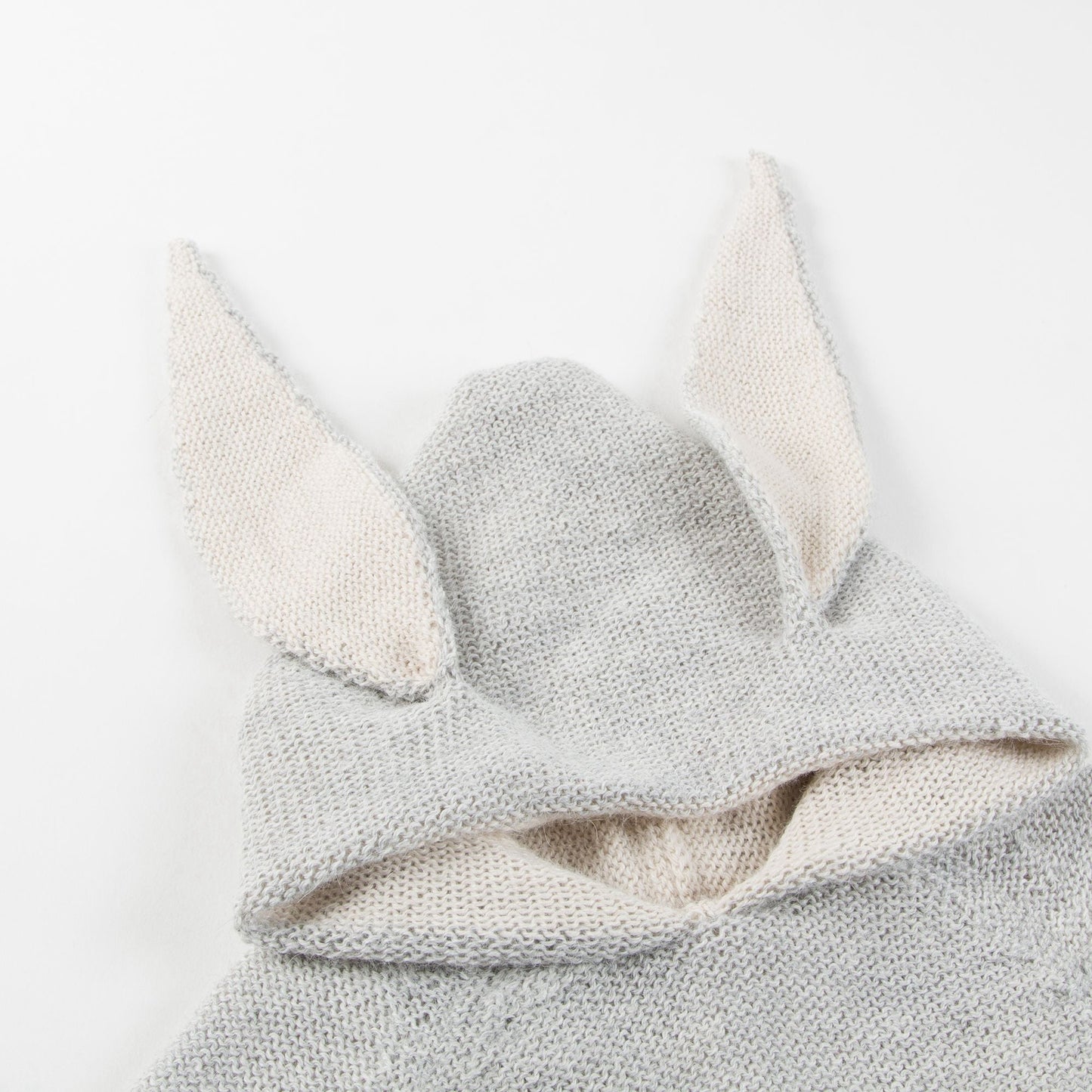 Baby Grey Rabbit Alpaca Hooded Animal Sweater