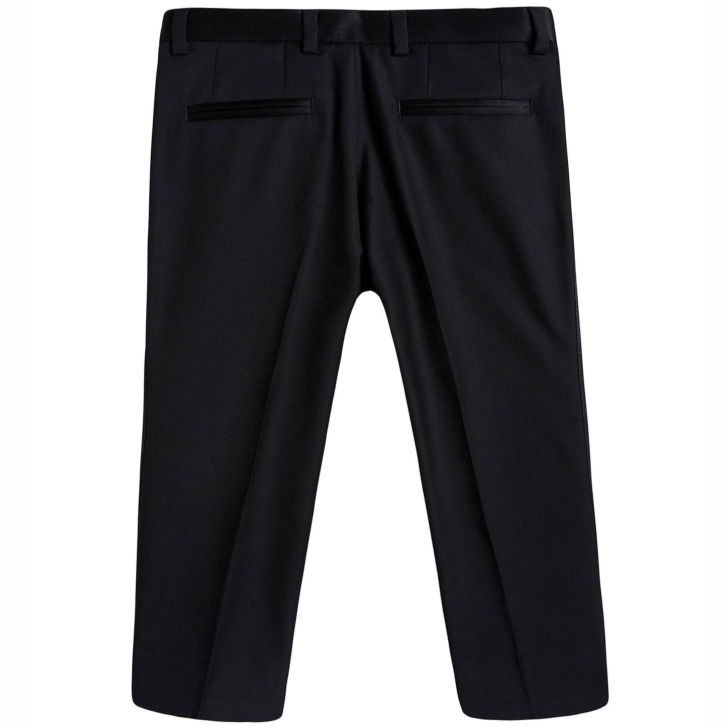 Boys Black Wool & Silk Suits