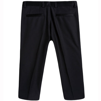 Boys Black Wool & Silk Suits