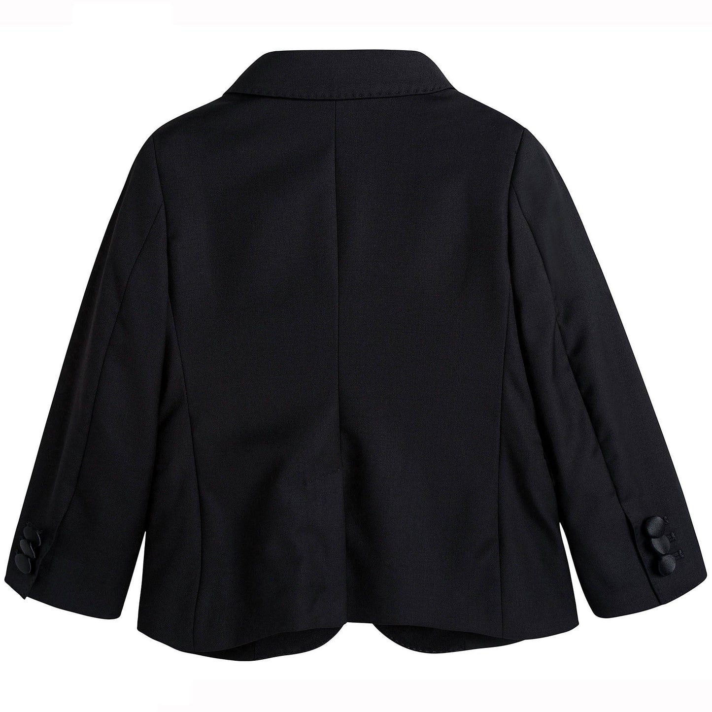 Boys Black Wool & Silk Suits
