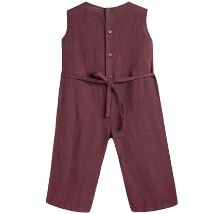 Girls Wine red Rompers
