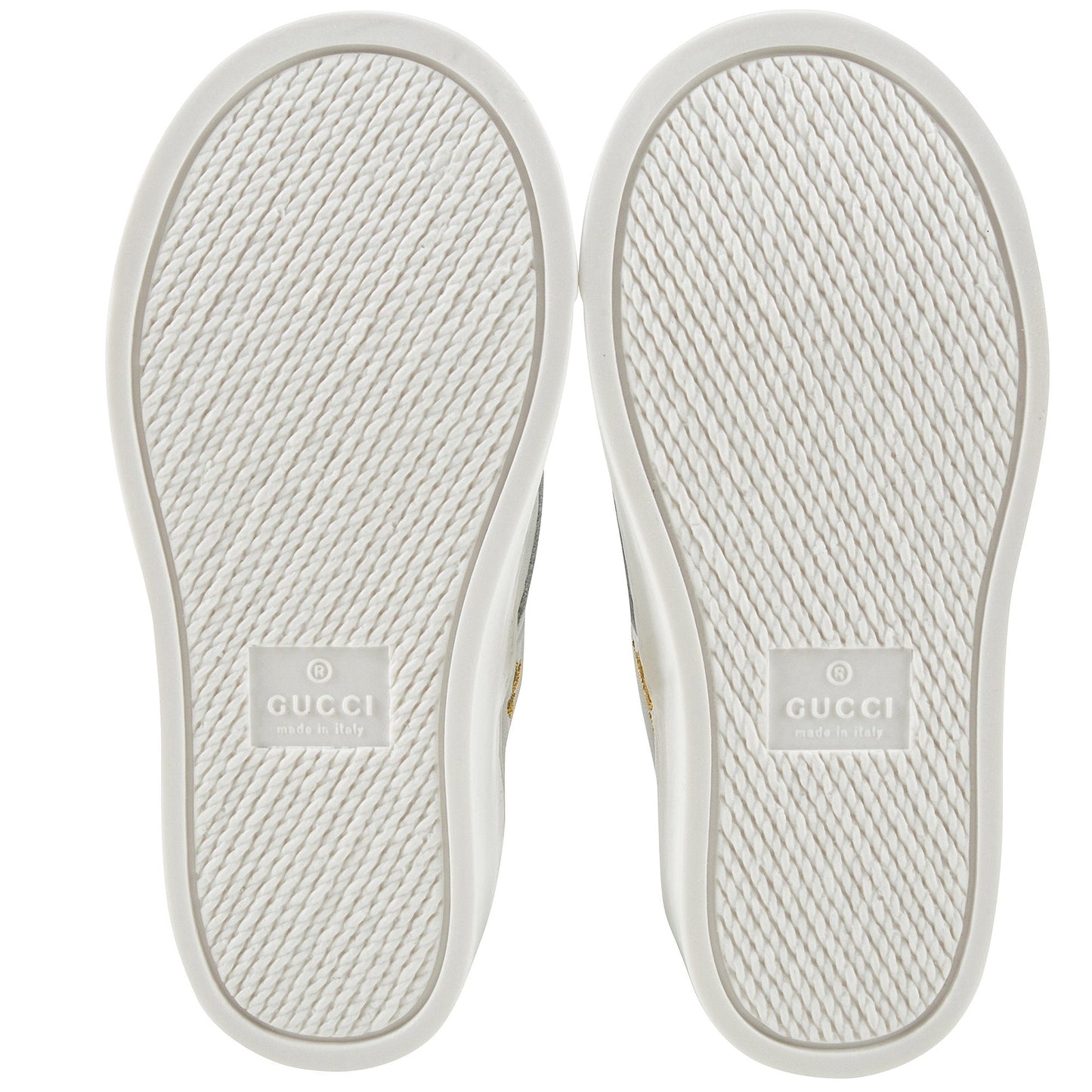 Baby Girls White Bees Embroidered Shoes
