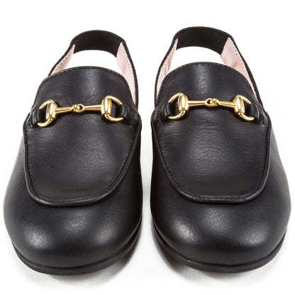 Baby Girls Black Logo Shoes